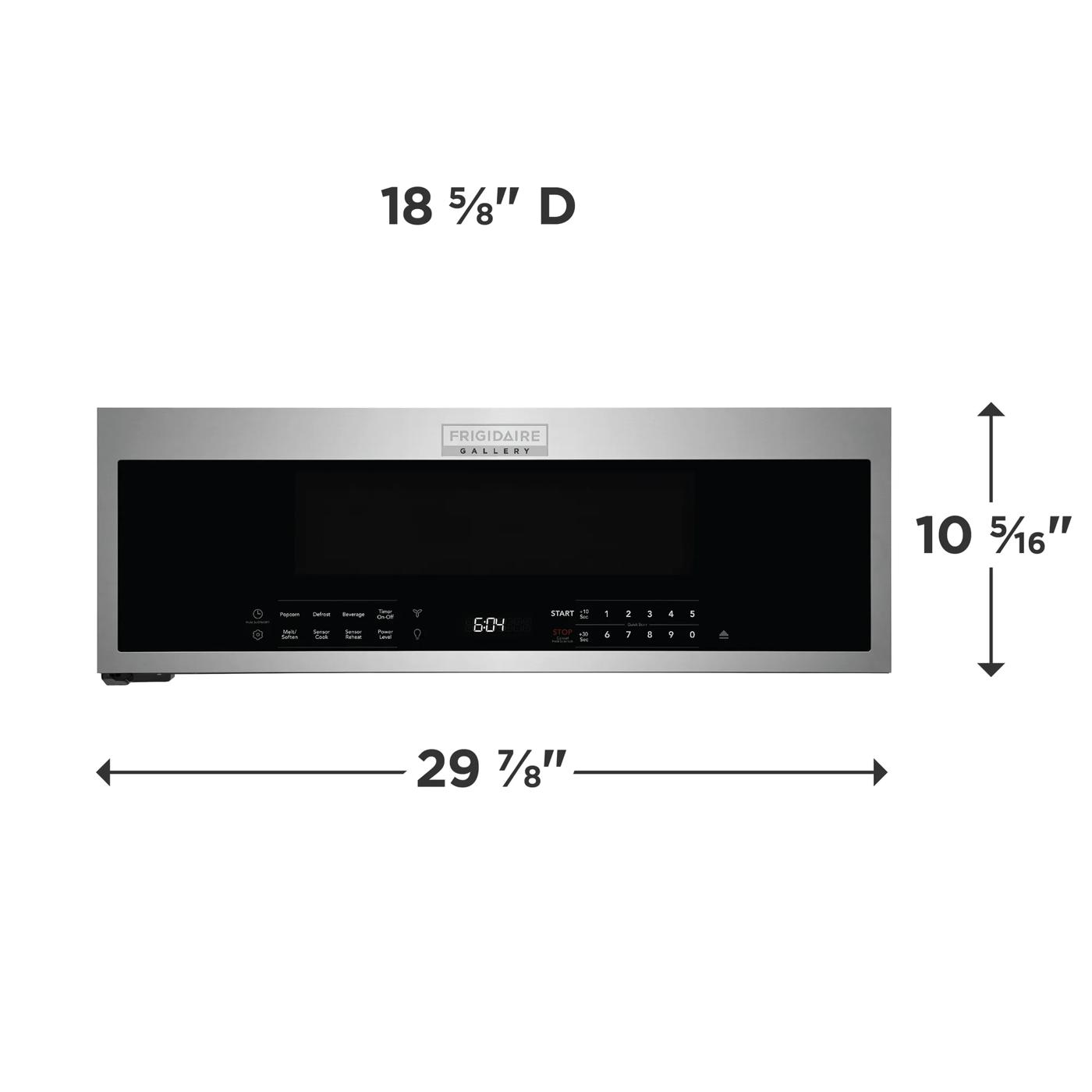 1.2 Cu. Ft. Low-Profile Over-the-Range Microwave Stainless Steel-GMOS1266AF