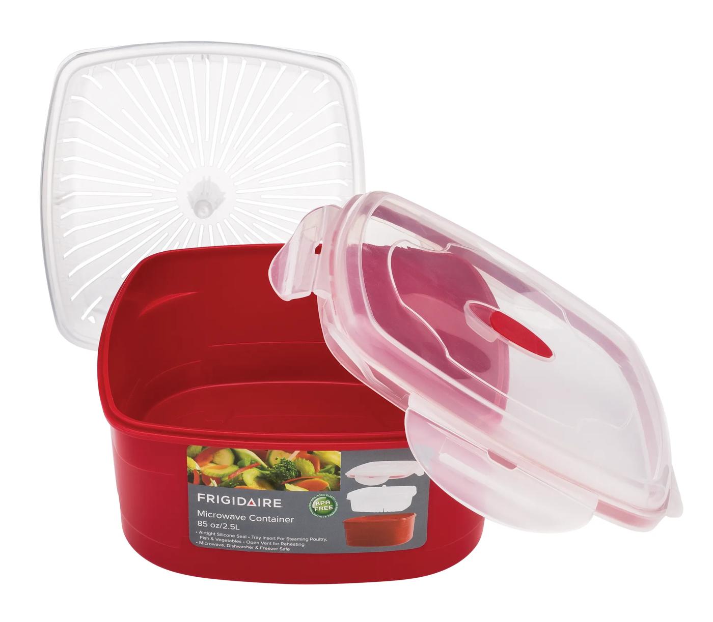 Contenant avec panier cuit-vapeur de 2.5 l pour four à micro-ondes -FGD61117