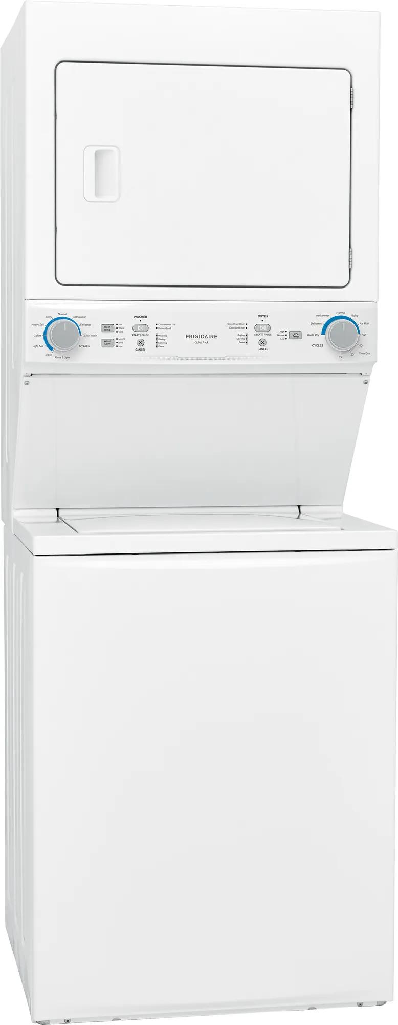 Electric Washer/Dryer Laundry Center - 4.5 Cu. Ft I.E.C. Washer and 5.5 Cu. Ft. Dryer White-FLCE752CAW