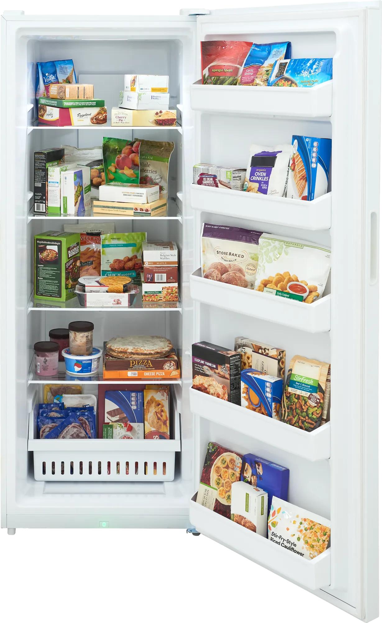 Congélateur droit convertible de 18 pi³ parfait pour le garage Blanc-FFUE1826AW