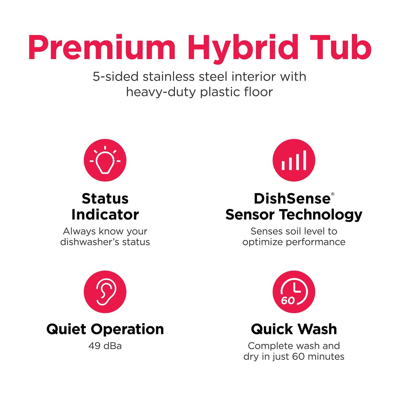 24" Dishwasher Stainless Steel-FDHP4336AS