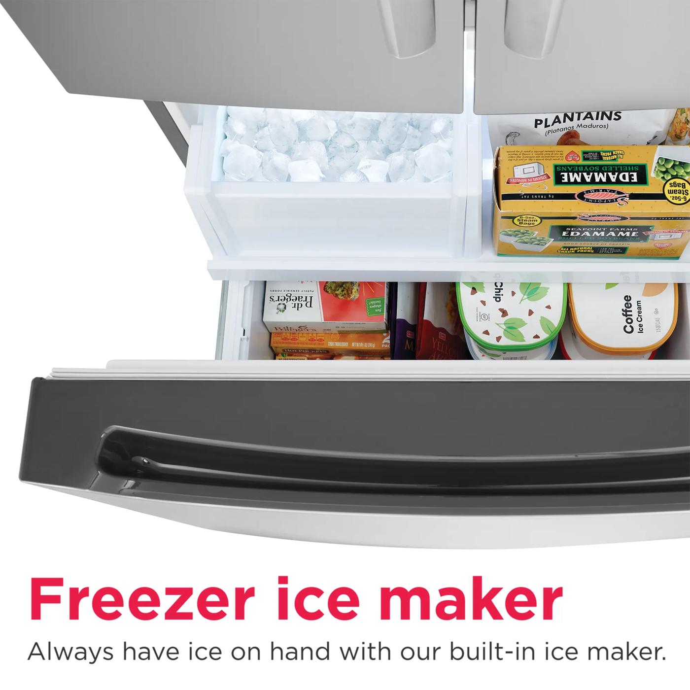 20 Cu. Ft. Standard-Depth French Door Refrigerator Stainless Steel-GRFN2023AF