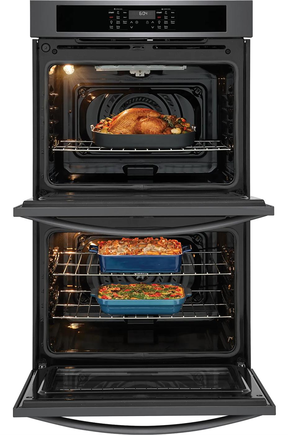 30" Double Wall Oven Black Stainless Steel-FCWD3030AD
