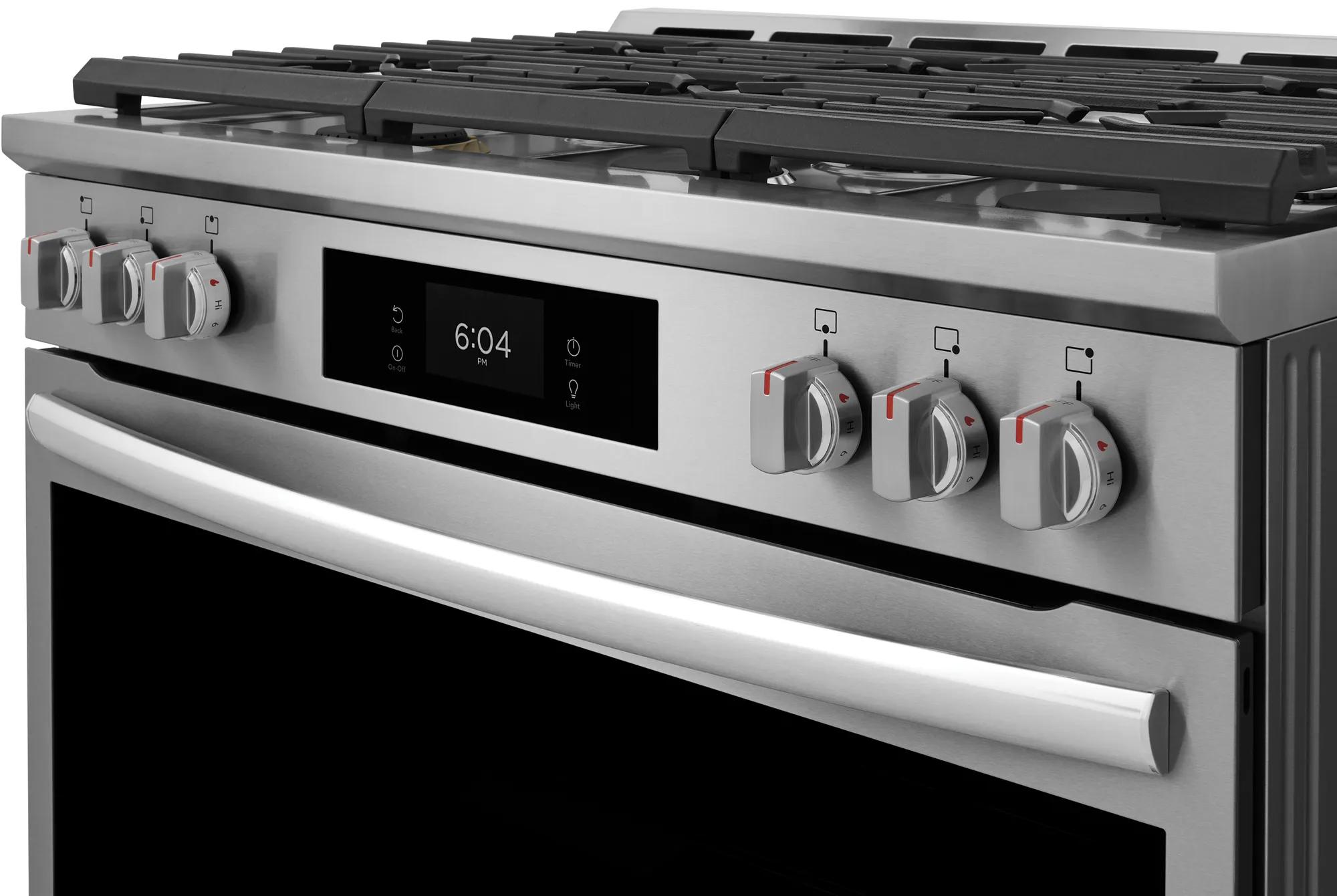 36" Gas Range with Air Fry Stainless Steel-GCFG3661AF