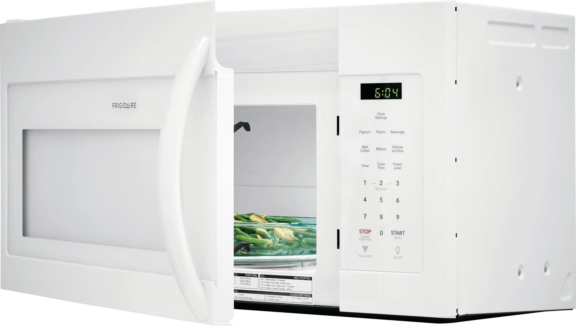 Four à micro-ondes à hotte intégrée de 1,6 pi cu Blanc-CFMV1645TW