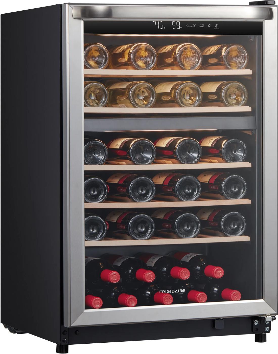45 Bottle Two-Zone Wine Cooler Stainless Steel-FRWE4626AS