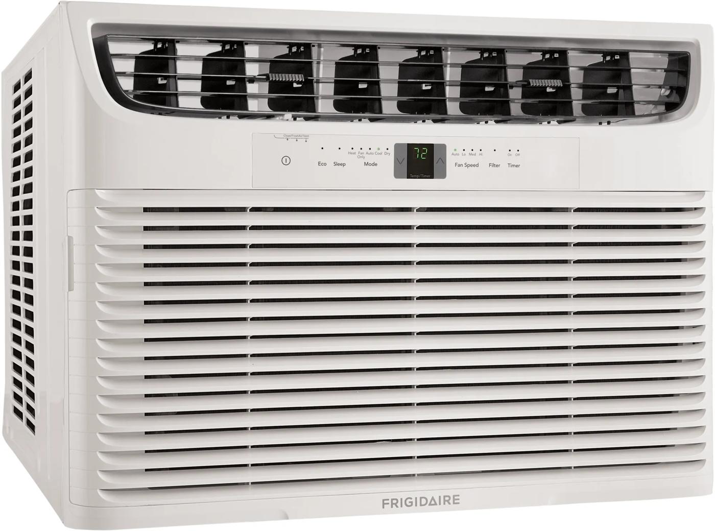 18,500 BTU Window Air Conditioner with Supplemental Heat and Slide Out Chassis White-FHWE182WA2
