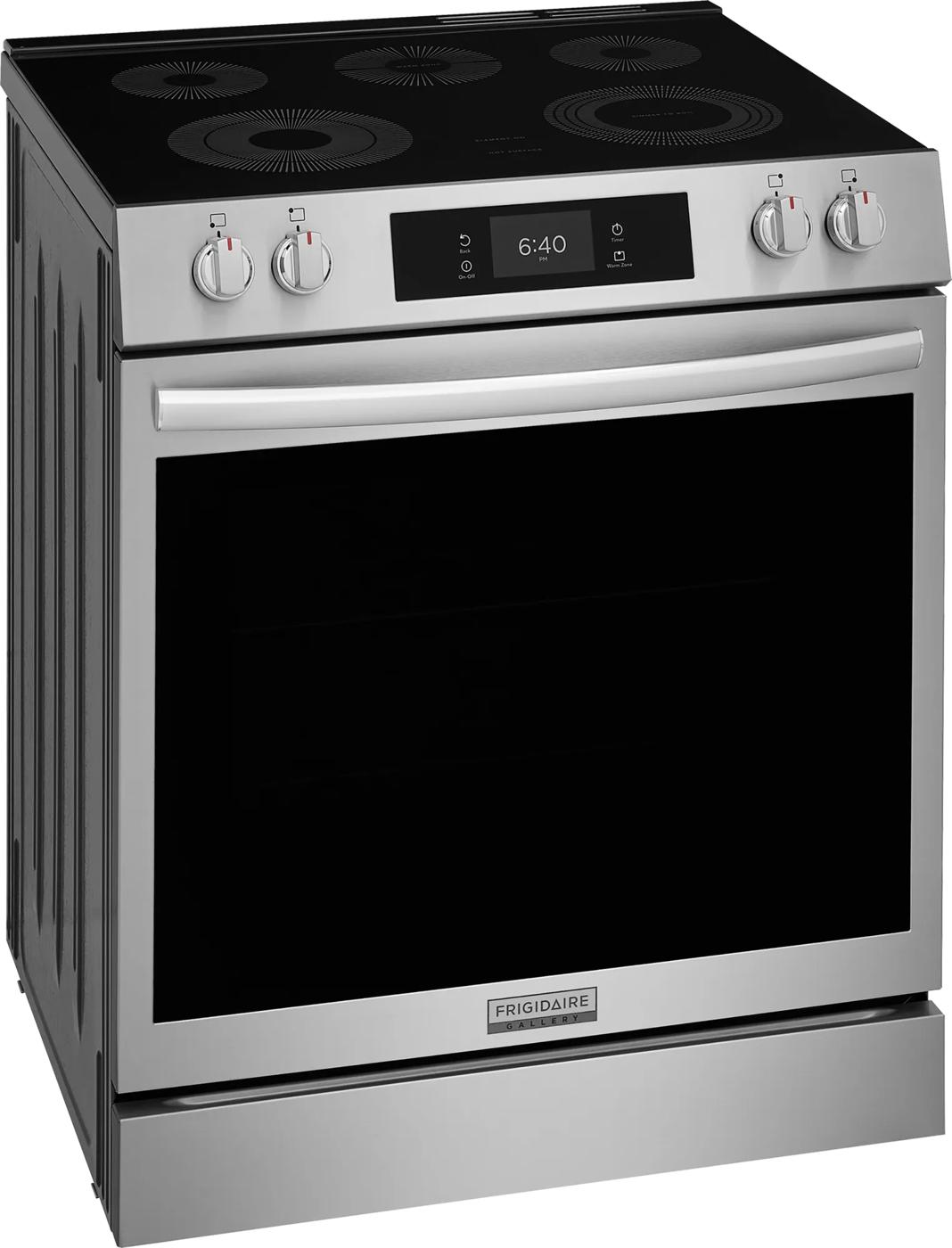 Cuisinière électrique 30 po avec pizza cuite sur pierre Acier inoxydable-GCFE307CBF