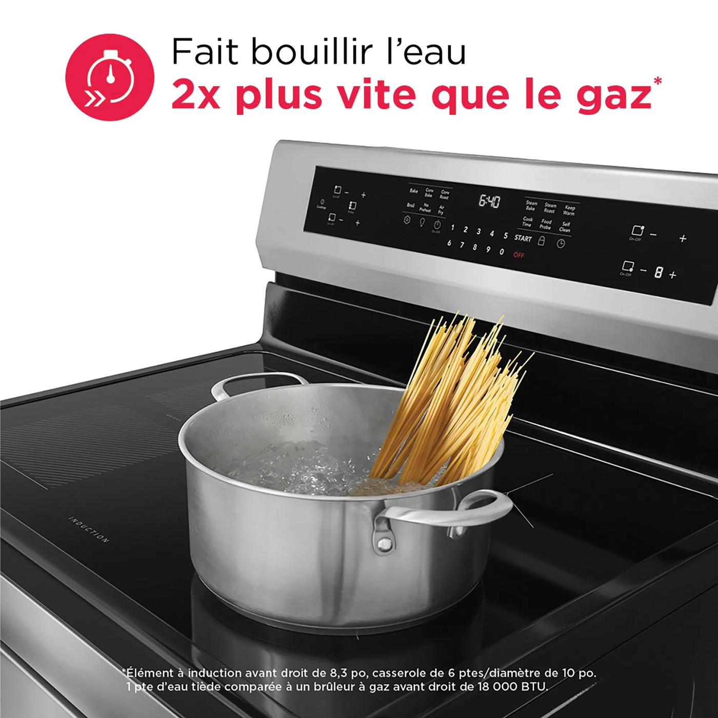 Cuisinière à induction autonome de 30 po avec friture à air chaud Acier inoxydable-GCRI306CBF