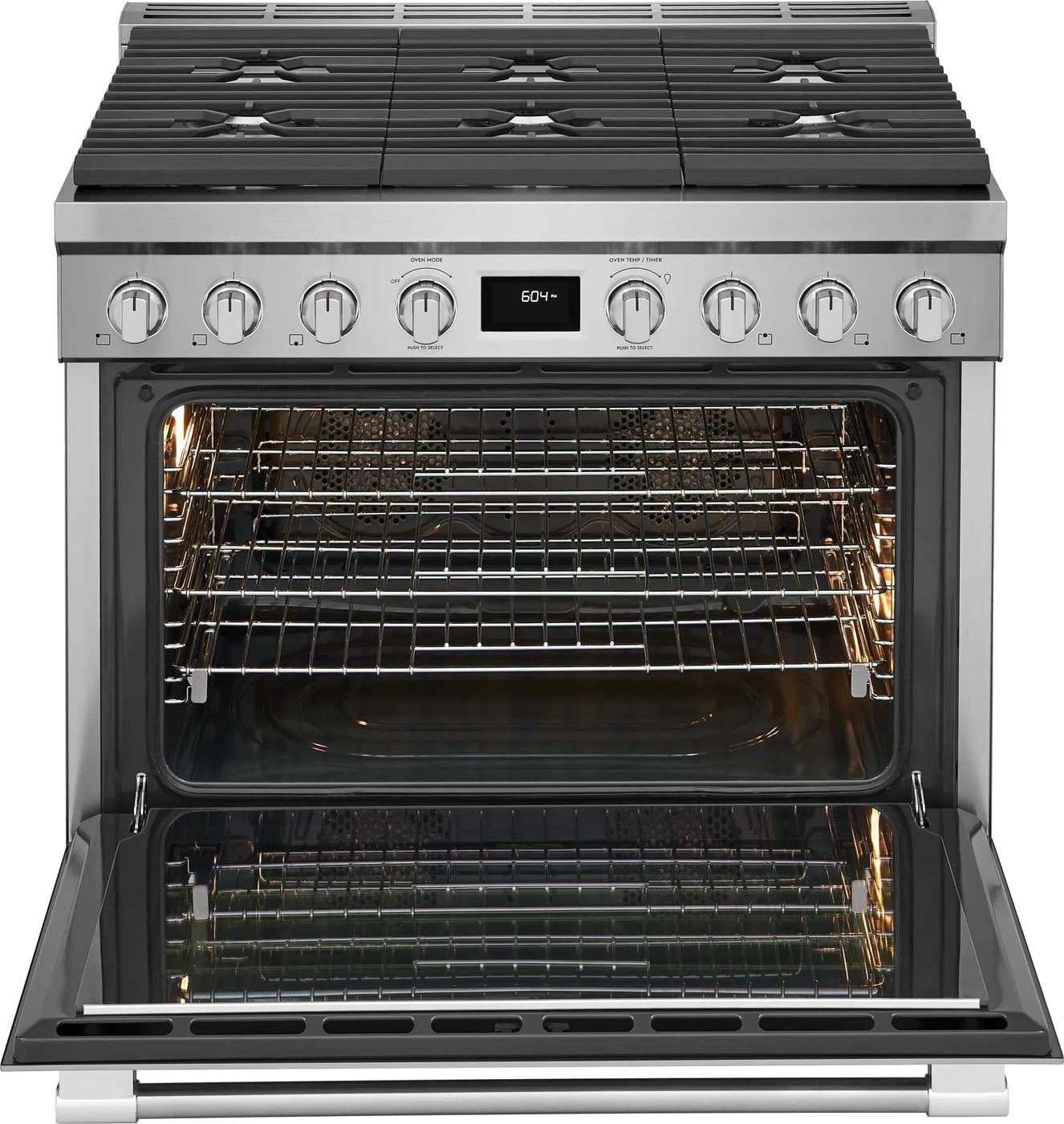 36" Dual-Fuel Freestanding Range Stainless Steel-PCFD3670AF