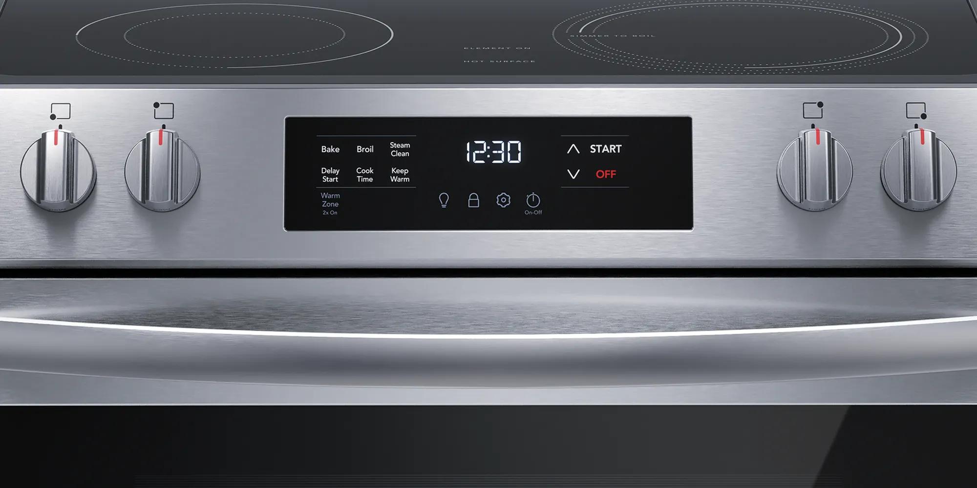 30" Front Control Electric Range Stainless Steel-FCFE306CAS