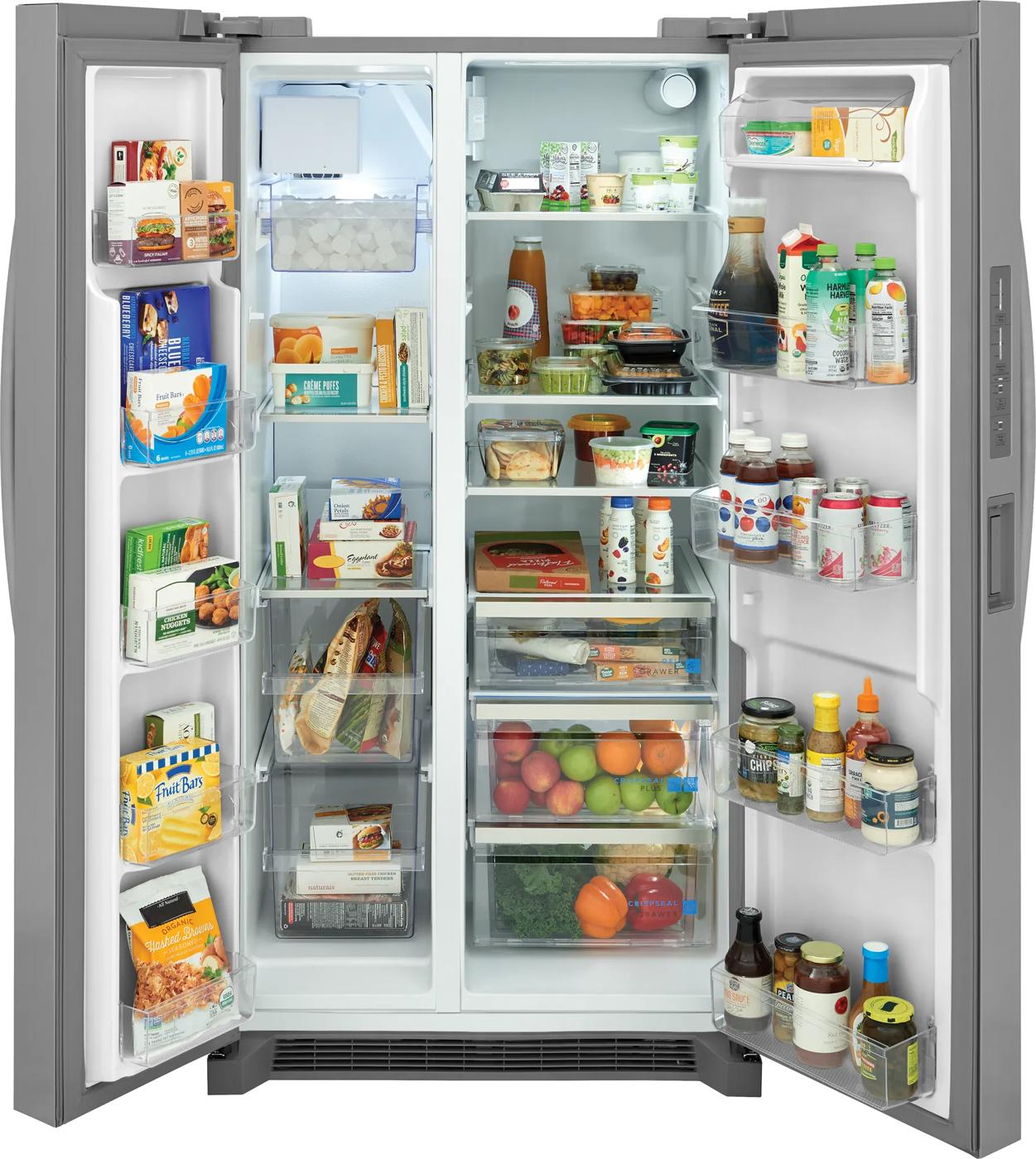 26 pi³ Réfrigérateur côte à côte profondeur standard 36 po Acier inoxydable-GRSN2620AF