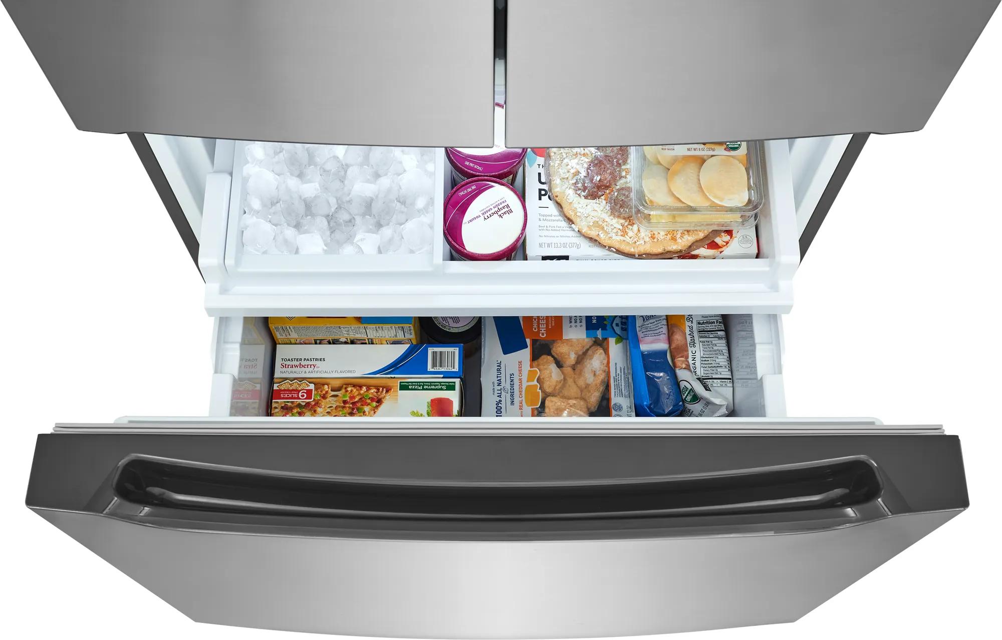 20 Cu. Ft. Counter-Depth French Door Refrigerator Fingerprint-Resistant Stainless Steel Look-FRFG2033AV
