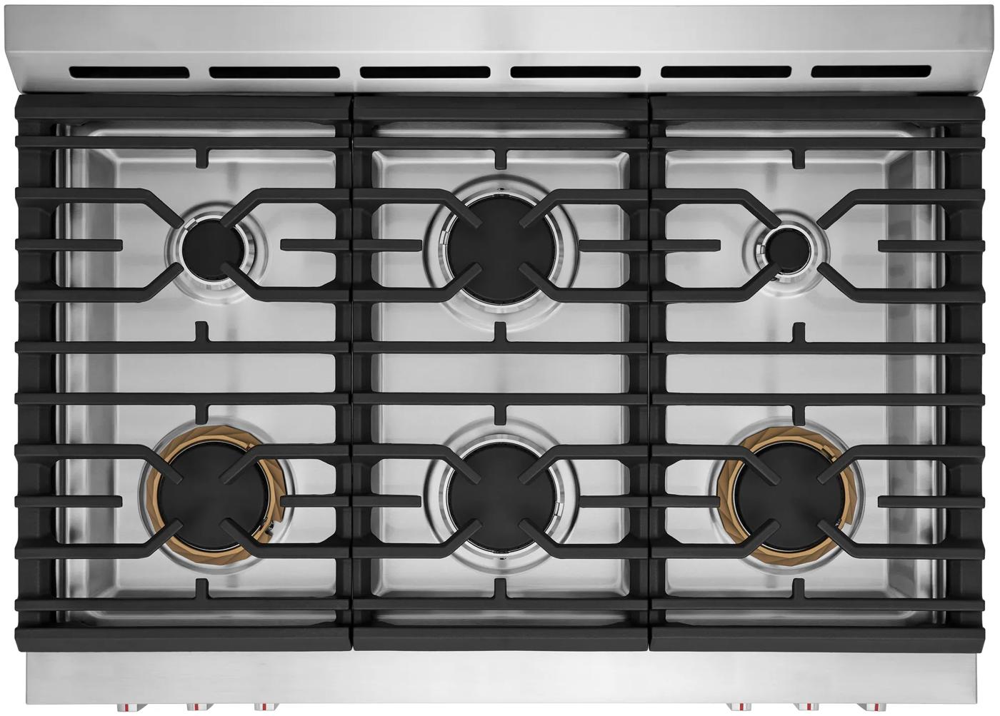 36" Gas Range with Air Fry Stainless Steel-GCFG3661AF
