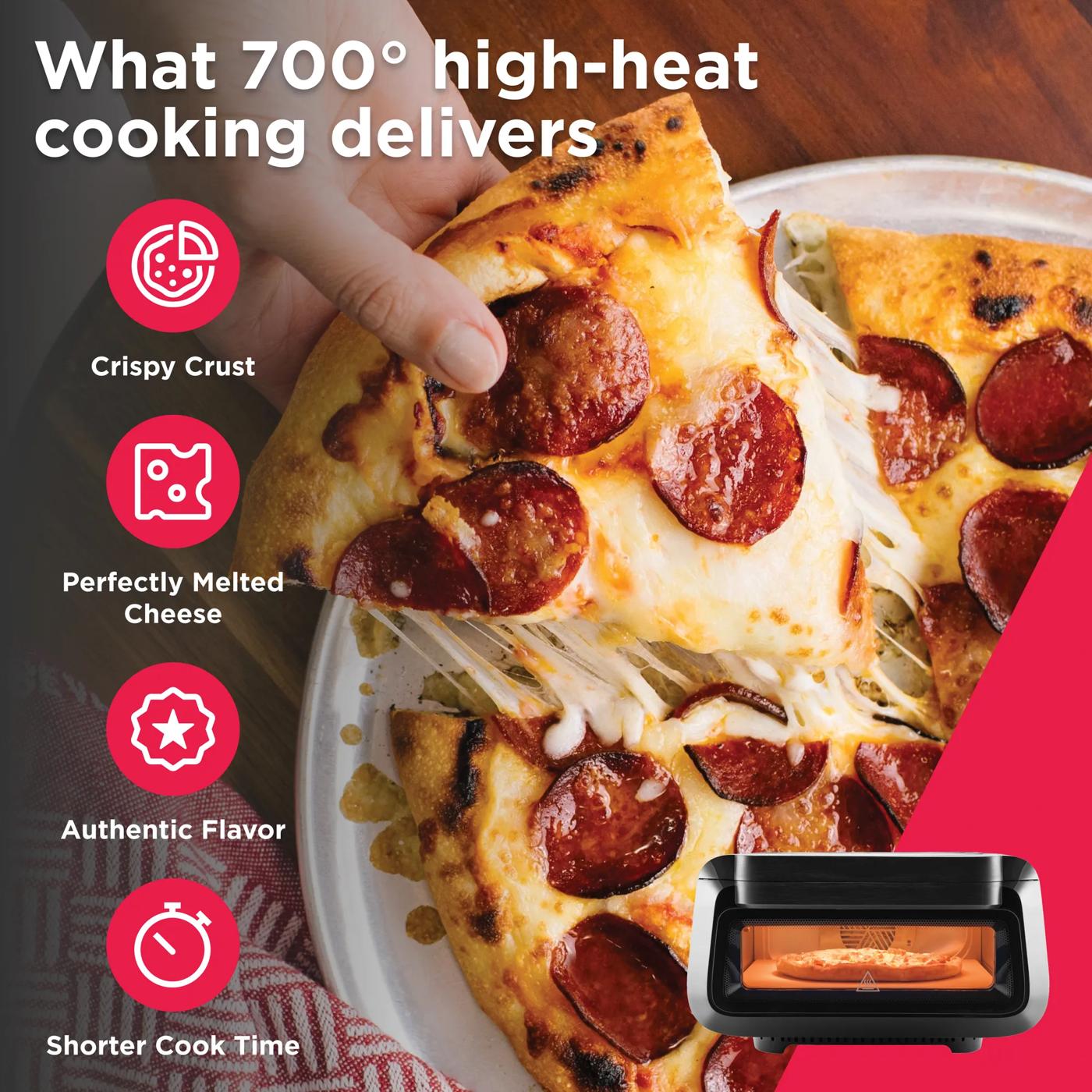 Indoor Pizza Oven Black-FRPO210BC