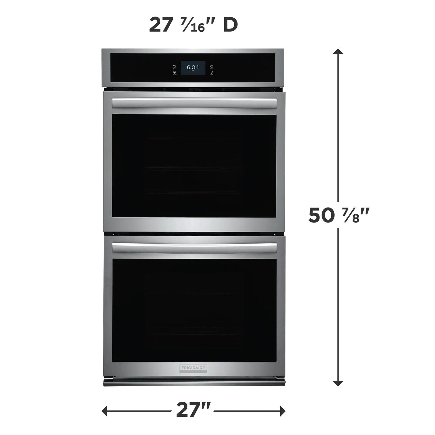 27" Double Electric Wall Oven with Total Convection Stainless Steel-GCWD2767AF