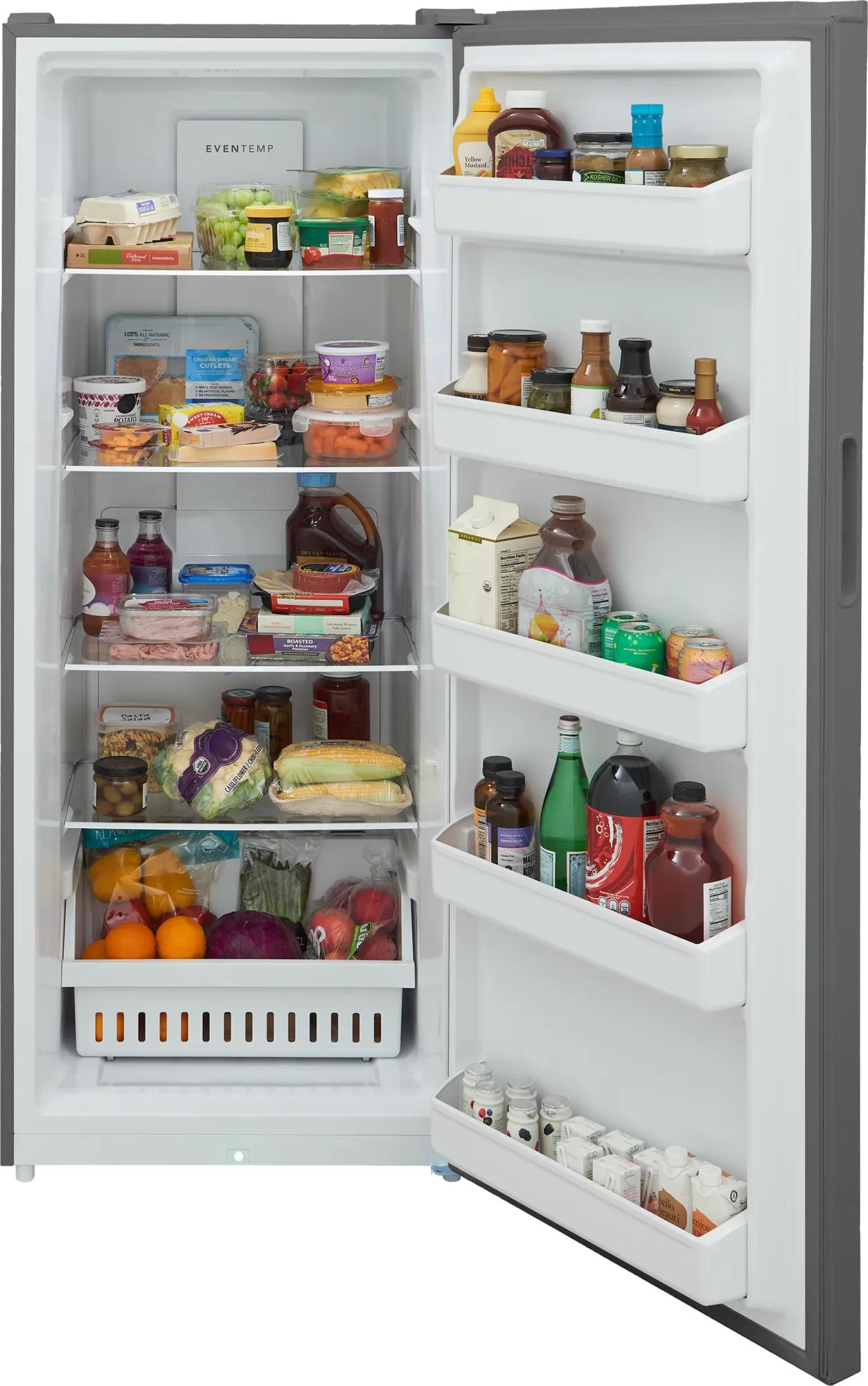 Congélateur droit convertible de 16 pi³ parfait pour le garage Aspect inoxydable résistant aux traces de doigts-FFUE1626AV