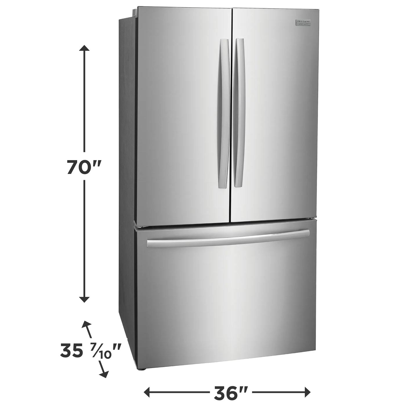 29 Cu. Ft. Standard-Depth French Door Refrigerator Stainless Steel-GRFN2853AF
