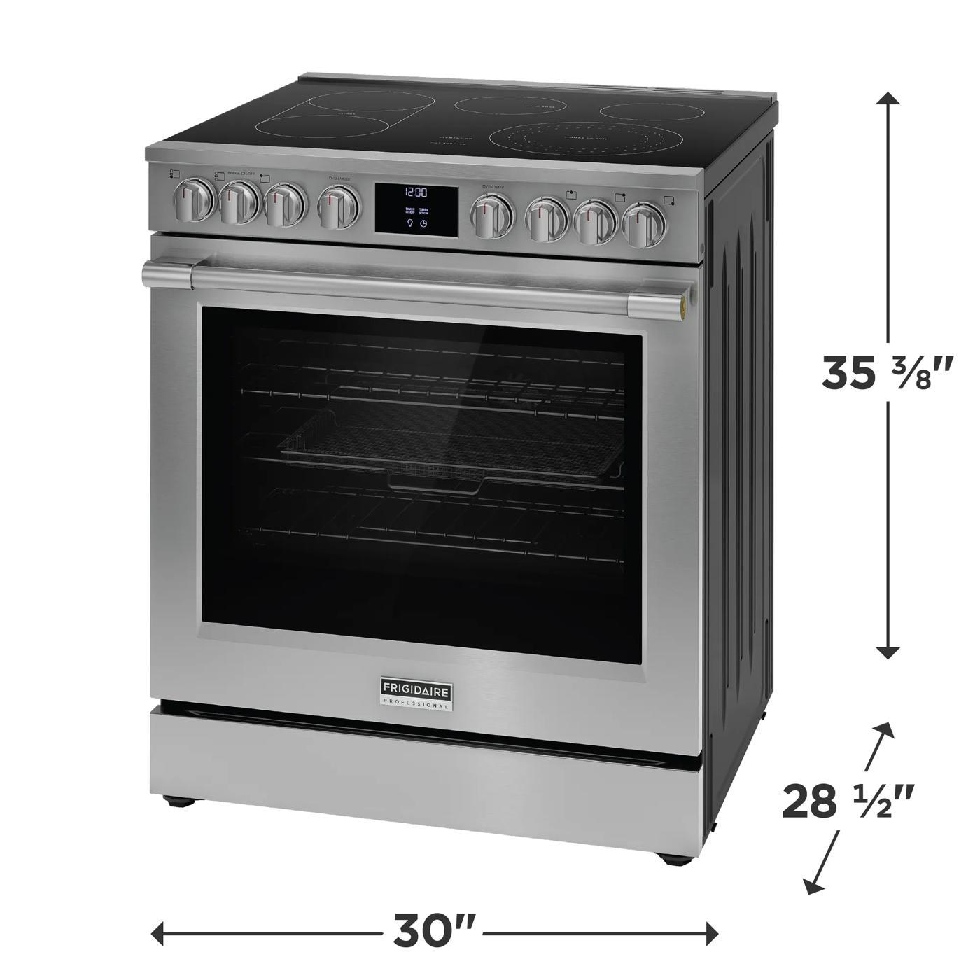 30" Electric Range with Total Convection Stainless Steel-PCFE308CAF