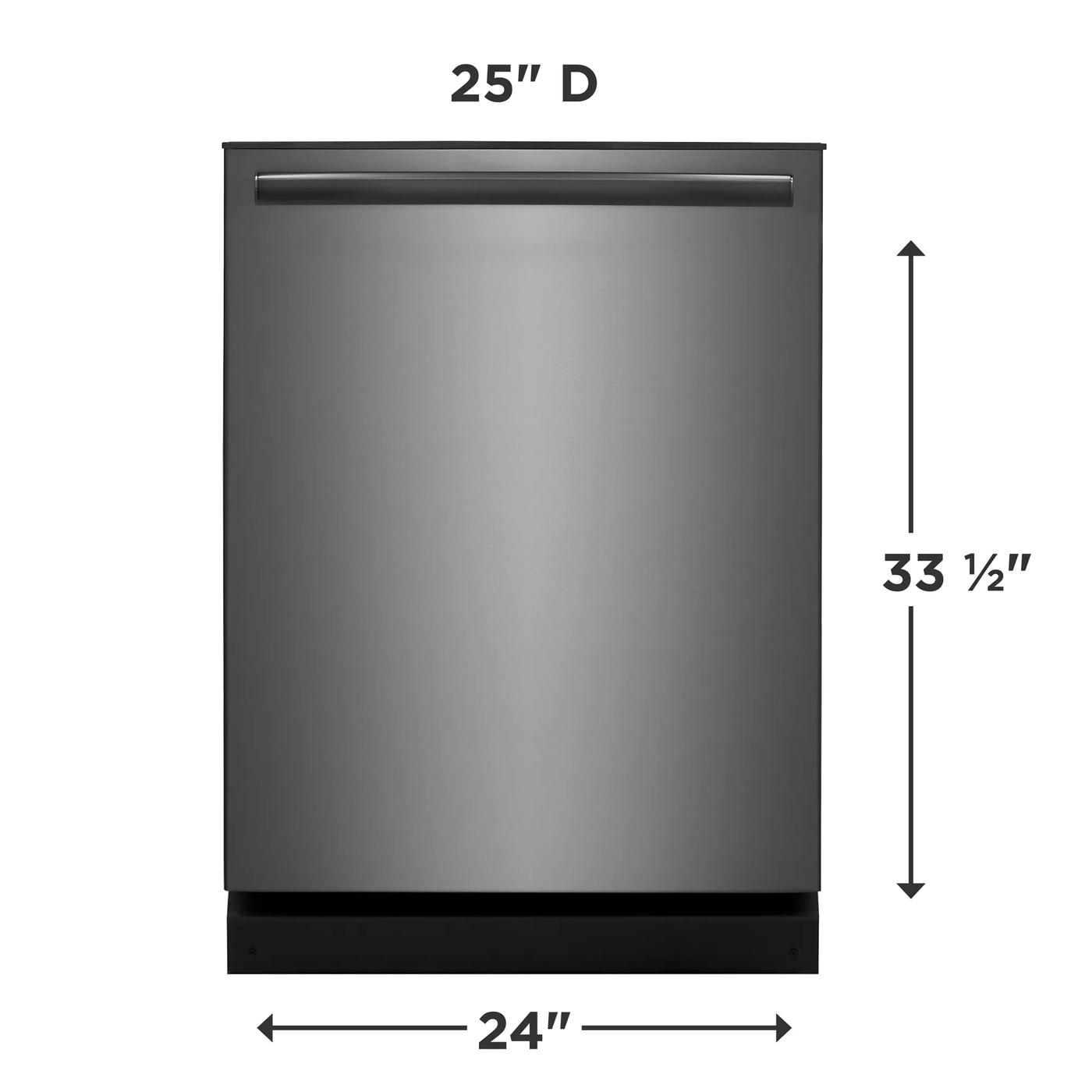24" Built-In Dishwasher Black Stainless Steel-GDPH4515AD