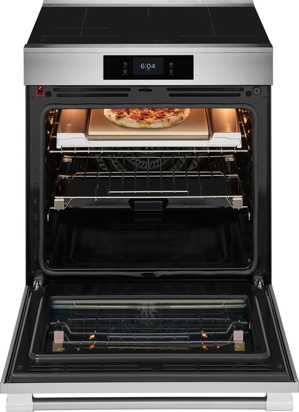 Cuisinière à induction de 30 po (76,2 cm) avec pizza cuite sur pierre Acier inoxydable-PCFIC085BF