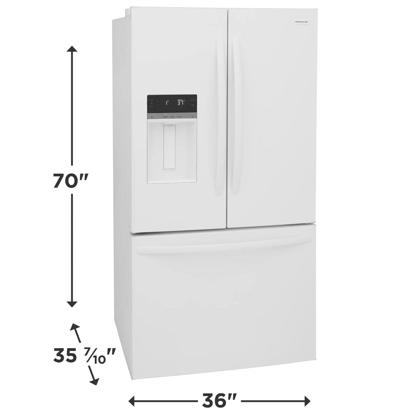 28 Cu. Ft. Standard-Depth French Door Refrigerator White-FRFS2823AW