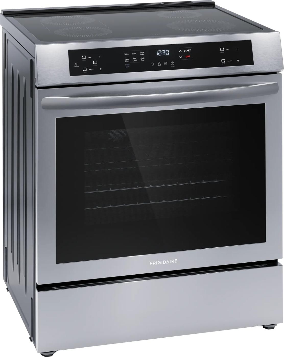 Cuisinière à induction de 30 po à commandes frontales Acier inoxydable-FCFI308CAS