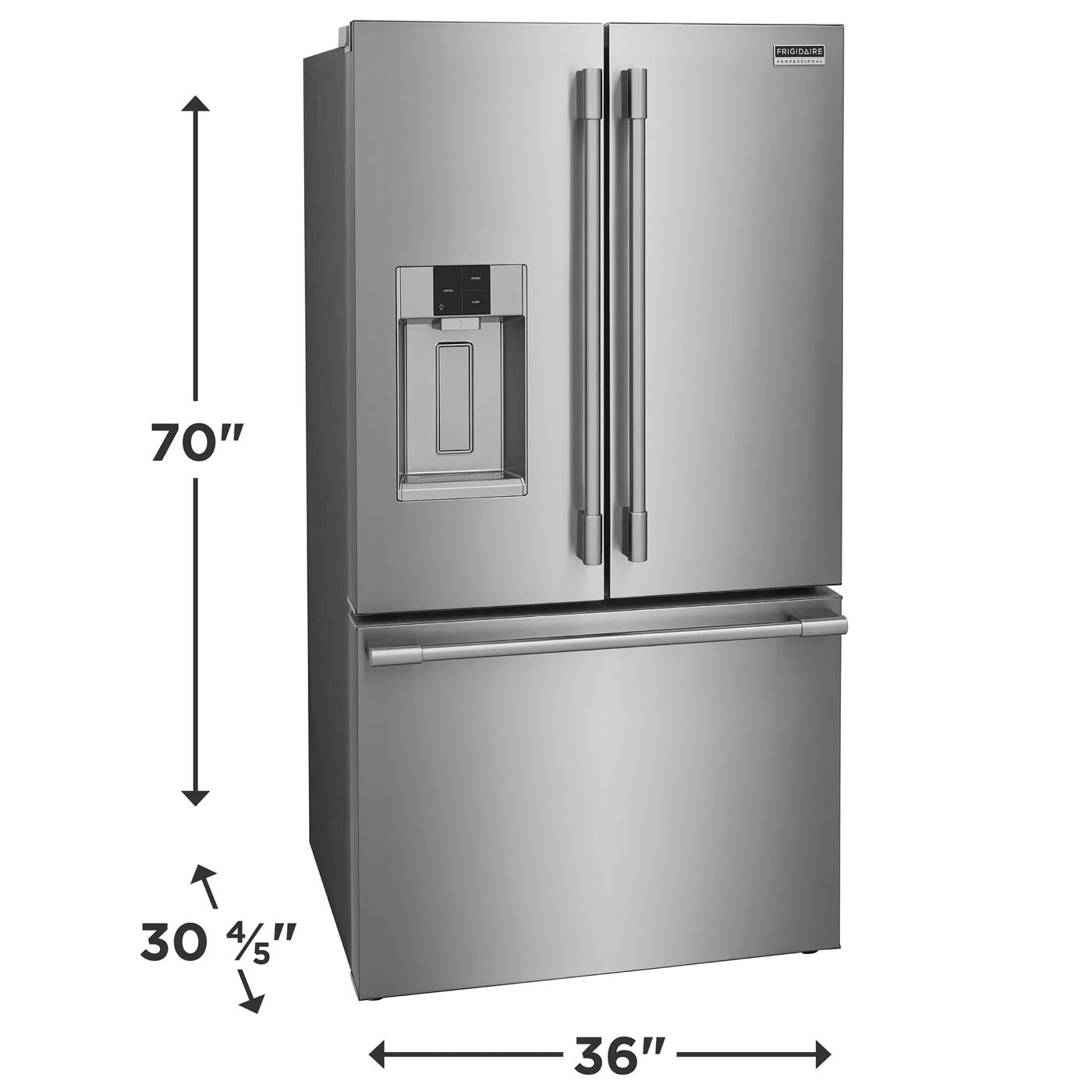 28 Cu. Ft. Standard-Depth French Door Refrigerator Stainless Steel-PRFS2883AF