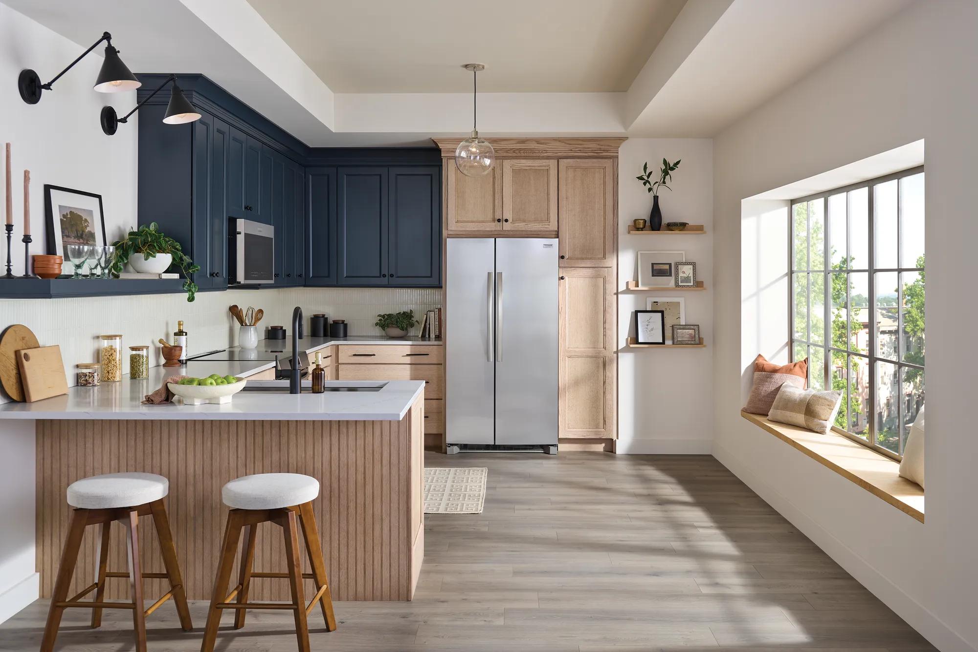 26 pi³ Réfrigérateur côte à côte profondeur standard 36 po Acier inoxydable-GRSN2620AF