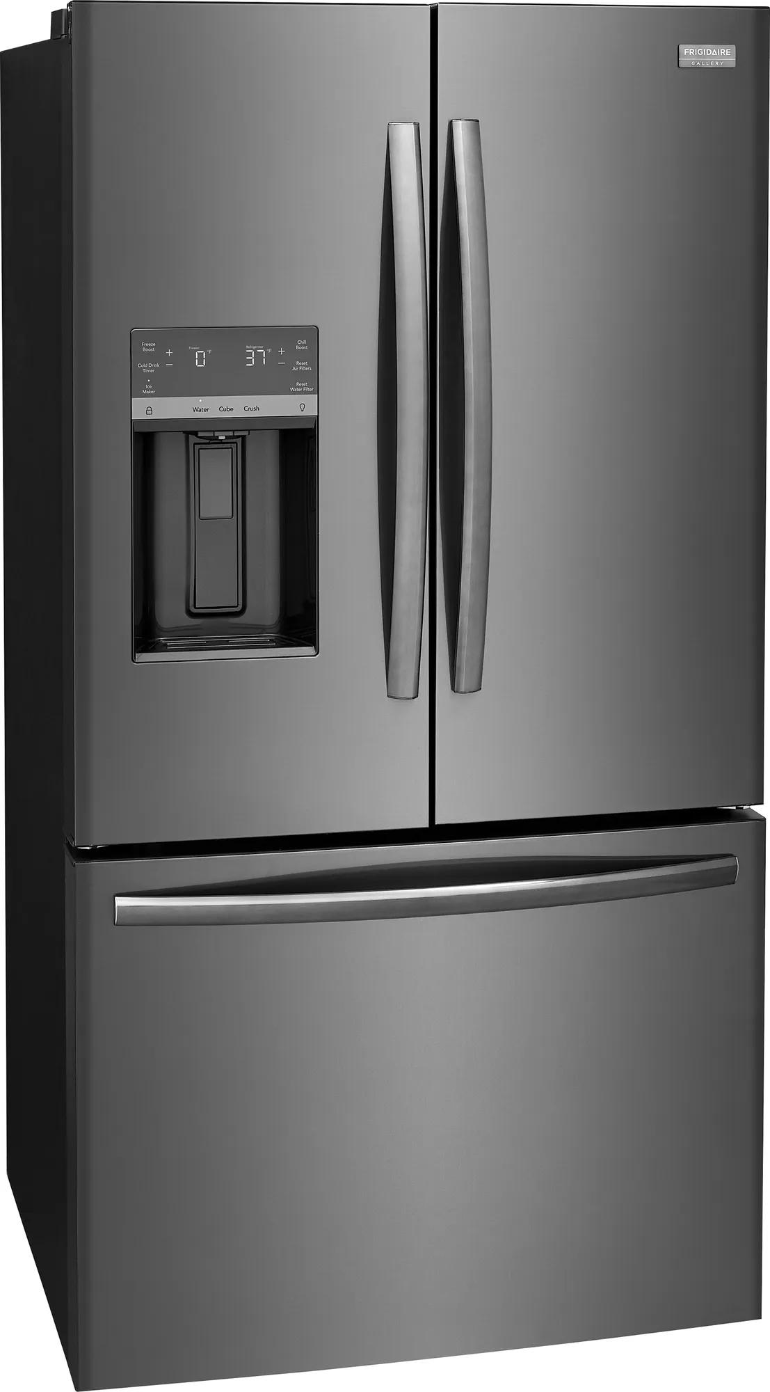 28 Cu. Ft. Standard-Depth French Door Refrigerator Black Stainless Steel-GRFS2853AD