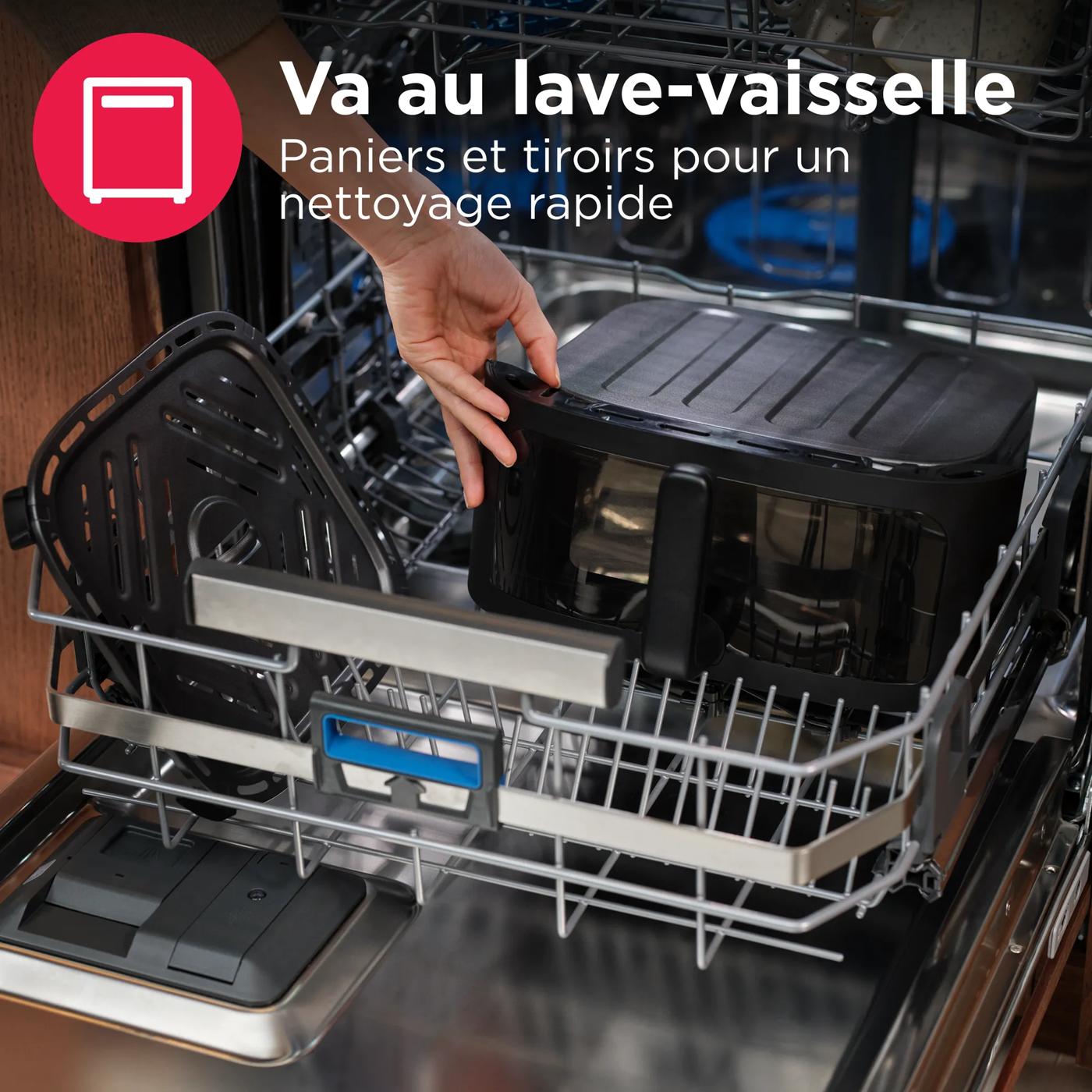 Friteuse à air double Noir-FRDA210BC