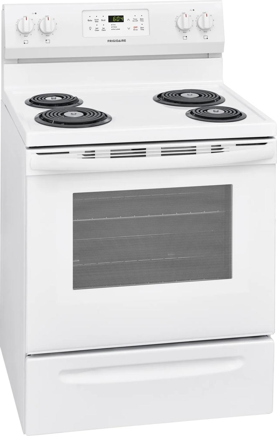 30" Freestanding Electric Range White-CFEF3017UW