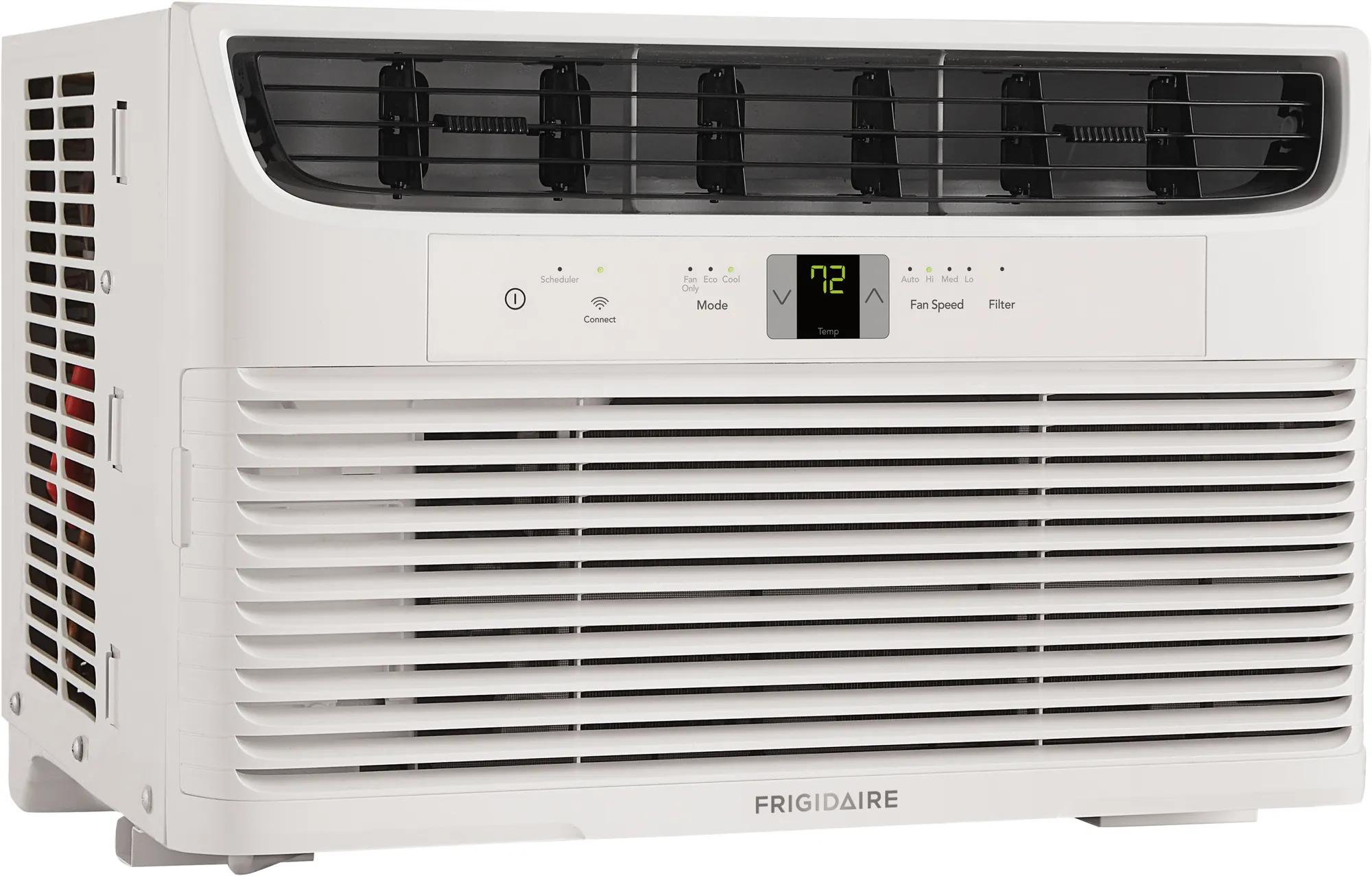 8,000 BTU Connected Window-Mounted Room Air Conditioner White-FHWW083WB1