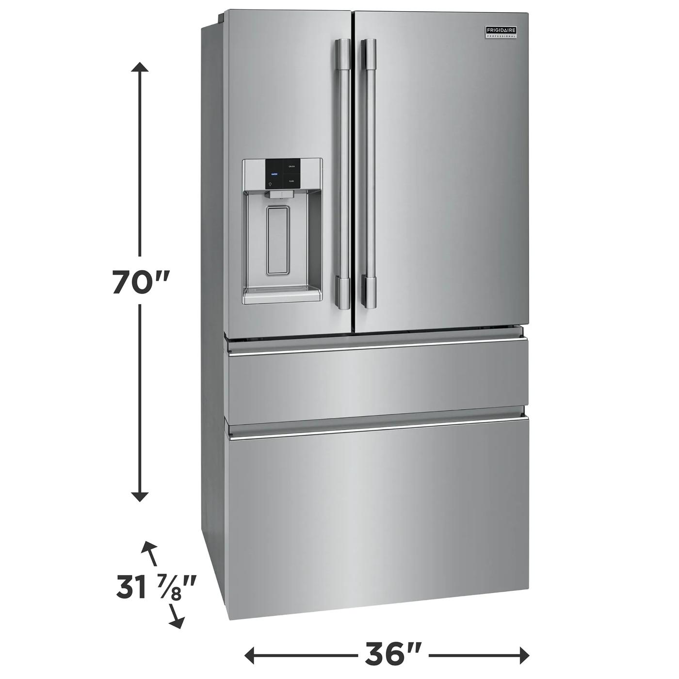 21 Cu. Ft. Counter-Depth 4-Door French Door Refrigerator Stainless Steel-PRMC2285AF