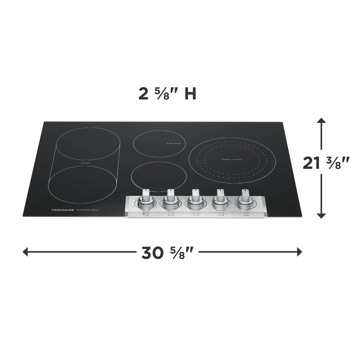 30" Electric Cooktop Stainless Steel-PCCE3080AF
