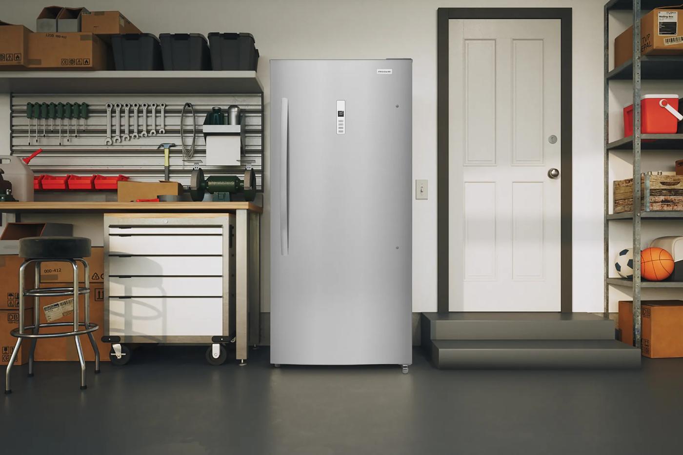 21 Cu. Ft. Garage Ready Upright Freezer Fingerprint-Resistant Stainless Steel Look-FFUV2136AV