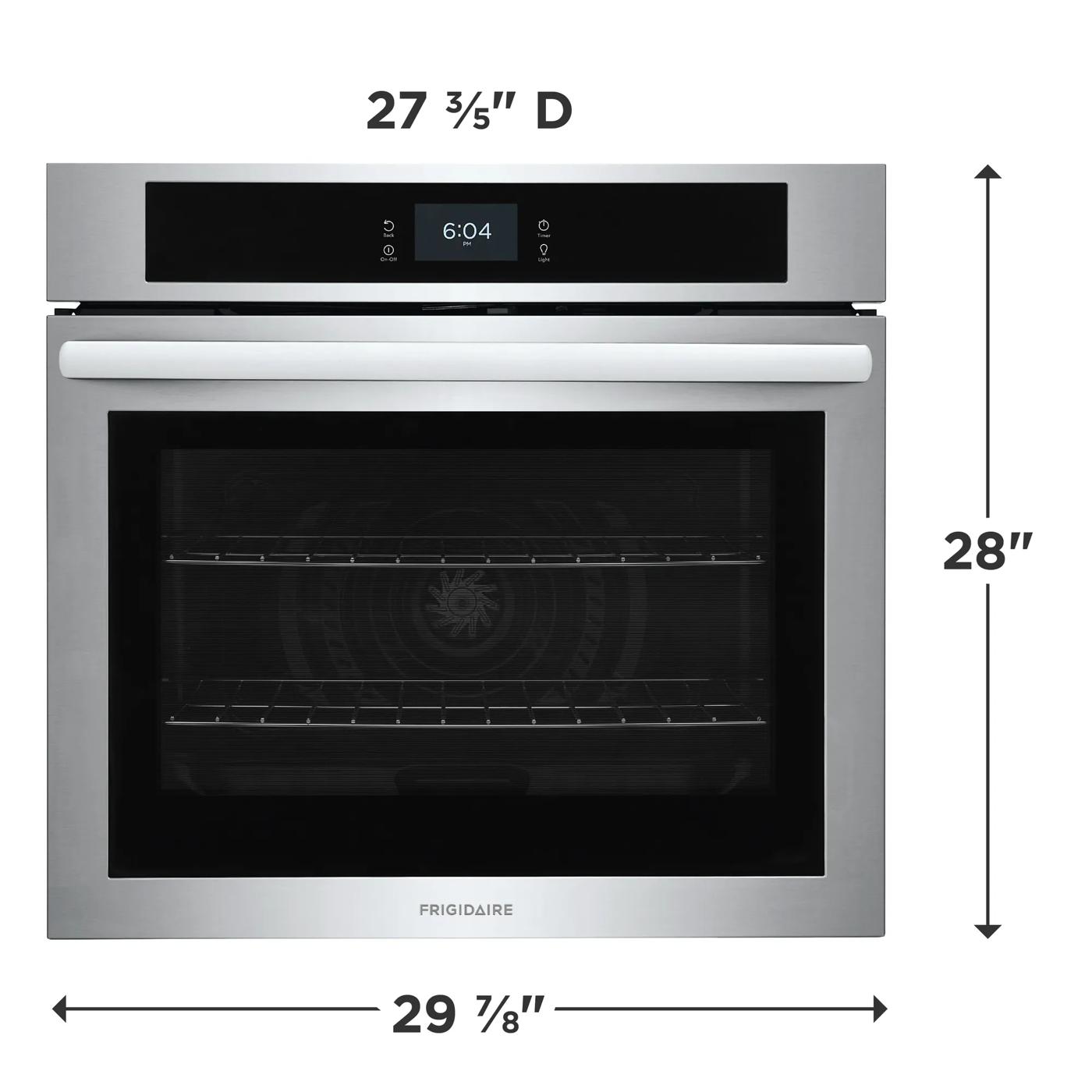 30" Single Wall Oven with Total Convection Stainless Steel-PCWS3080AF