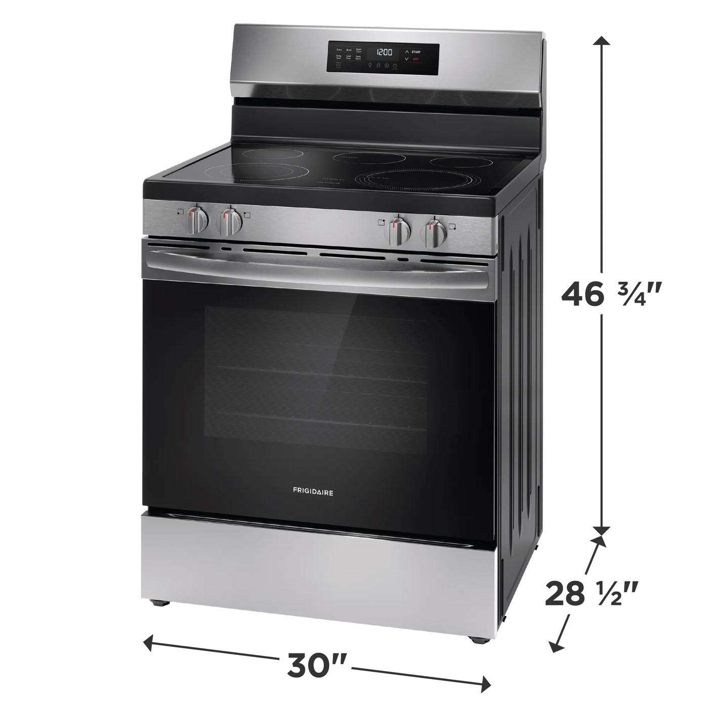 Cuisinière électrique de 30 po avec la cuisinière EvenTempMC Acier inoxydable-FCRE306CAS