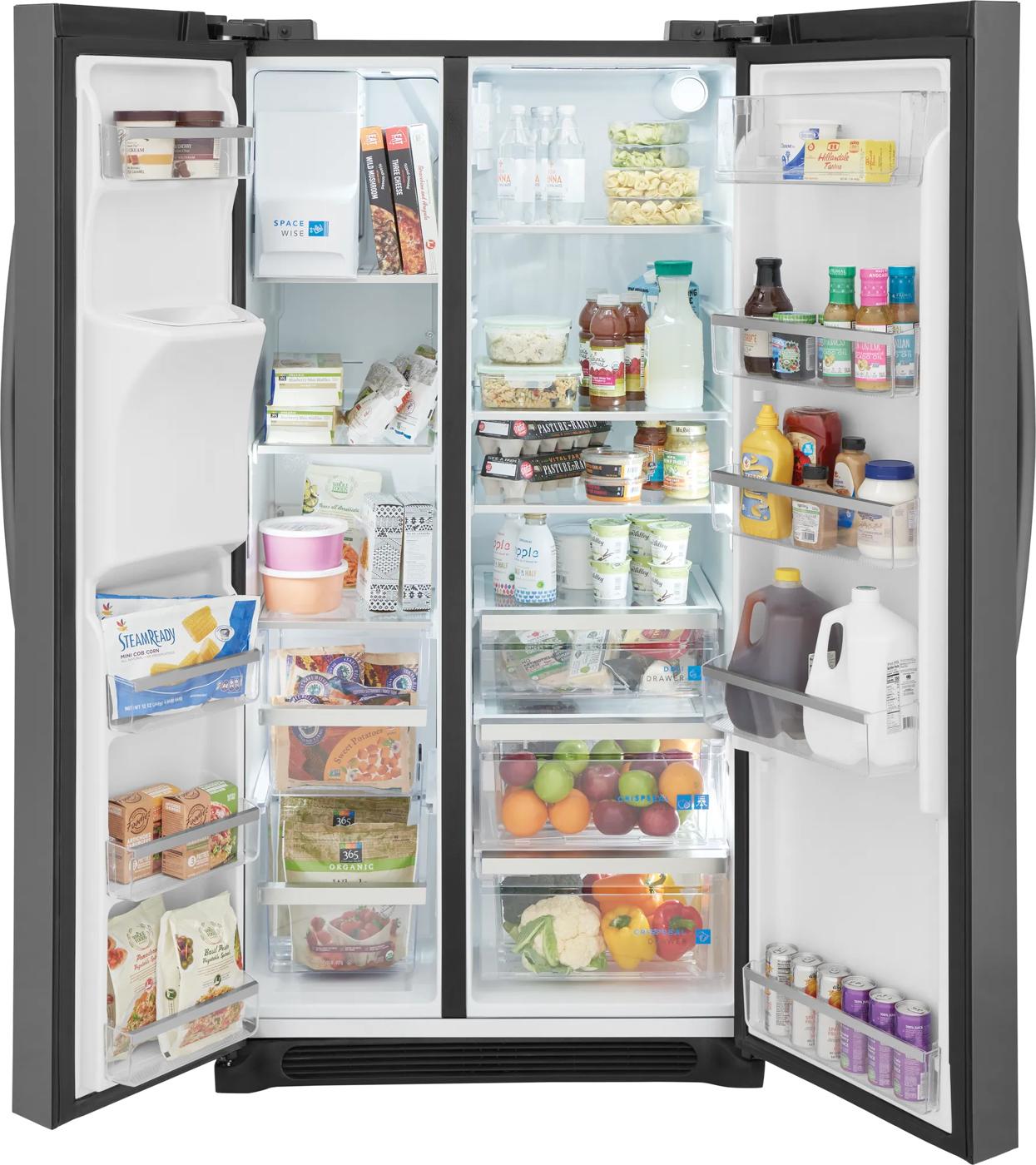 22 Cu. Ft. 36" Counter Depth Side by Side Refrigerator Black Stainless Steel-GRSC2352AD