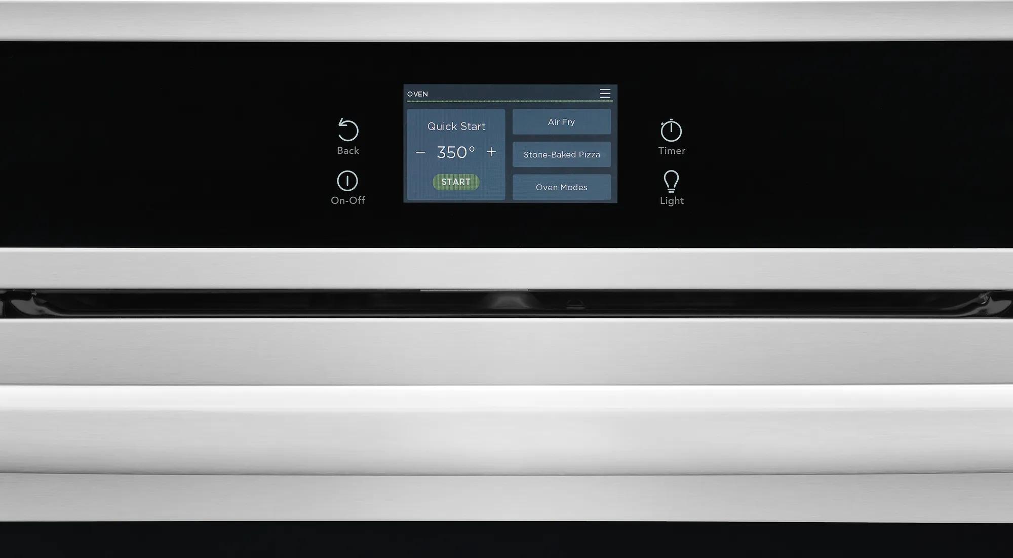 Four électrique mural simple de 30 pouces avec pizza cuite sur pierre Acier inoxydable-GCWS3070AF