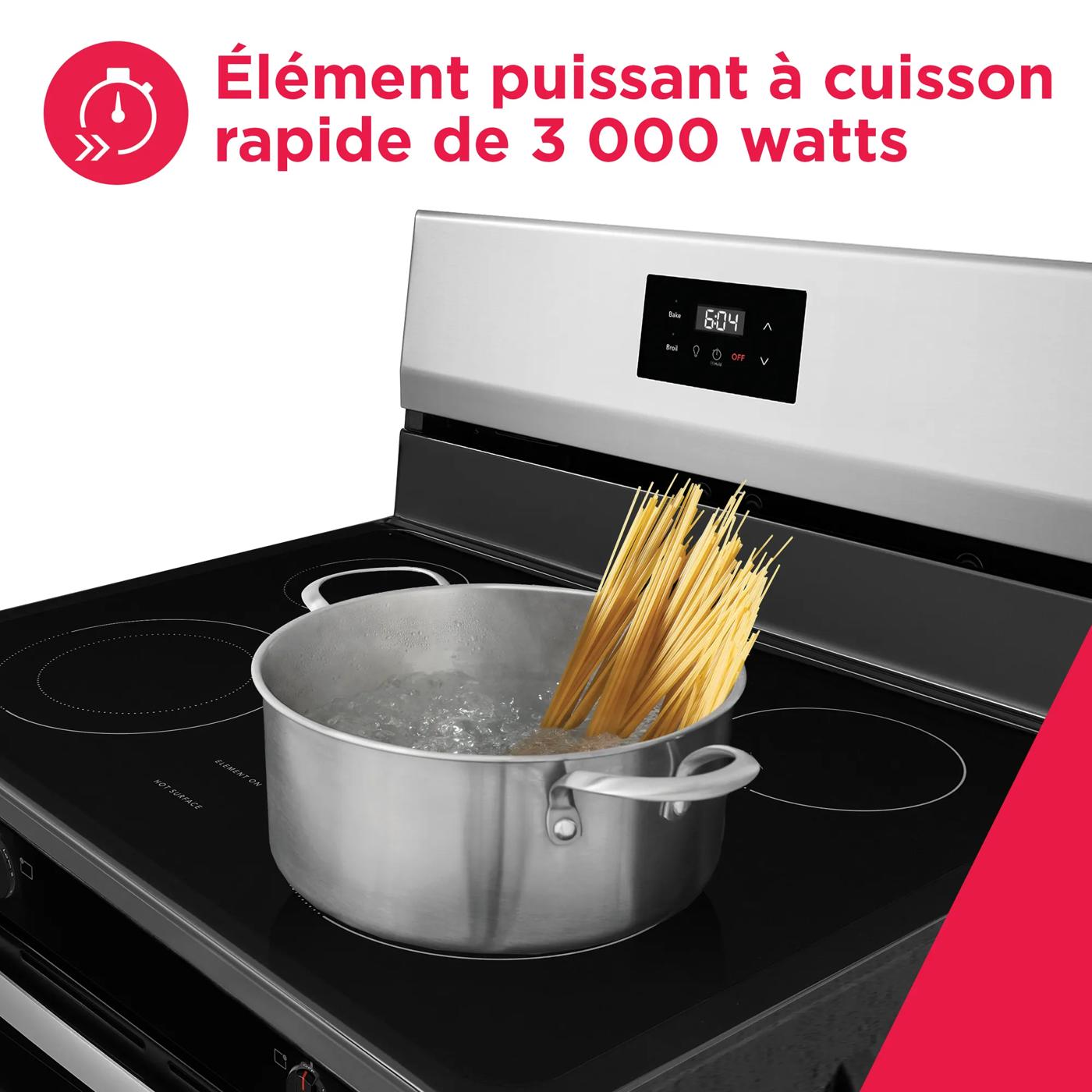 Cuisinière électrique de 30 po Acier inoxydable-FCRE305CBS