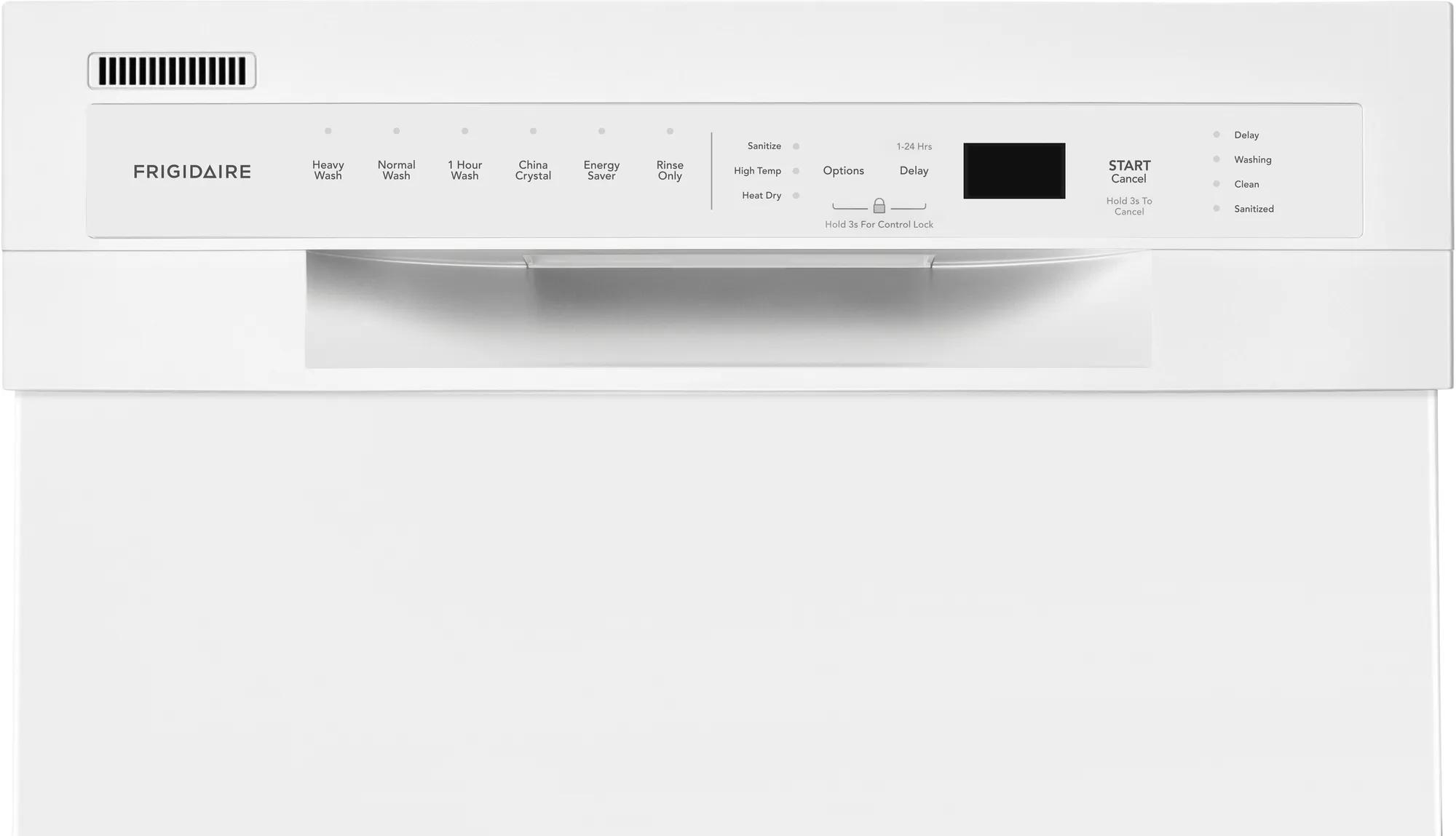 18" Built-In Dishwasher White-FFBD1831UW