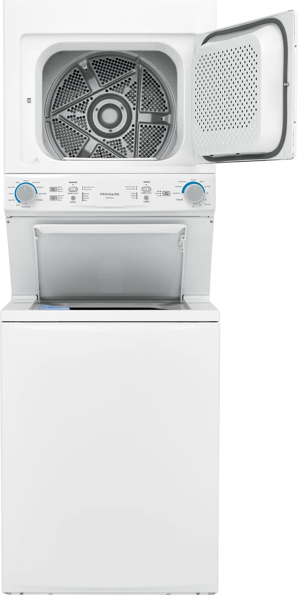 Electric Washer/Dryer Laundry Center - 4.5 Cu. Ft I.E.C. Washer and 5.5 Cu. Ft. Dryer White-FLCE752CAW