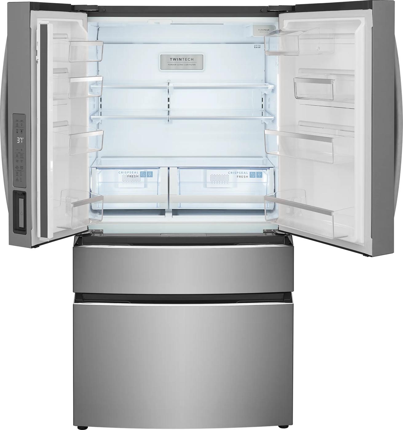 22 Cu. Ft. Counter-Depth 4-Door French Door Refrigerator Stainless Steel-GRMG2272CF