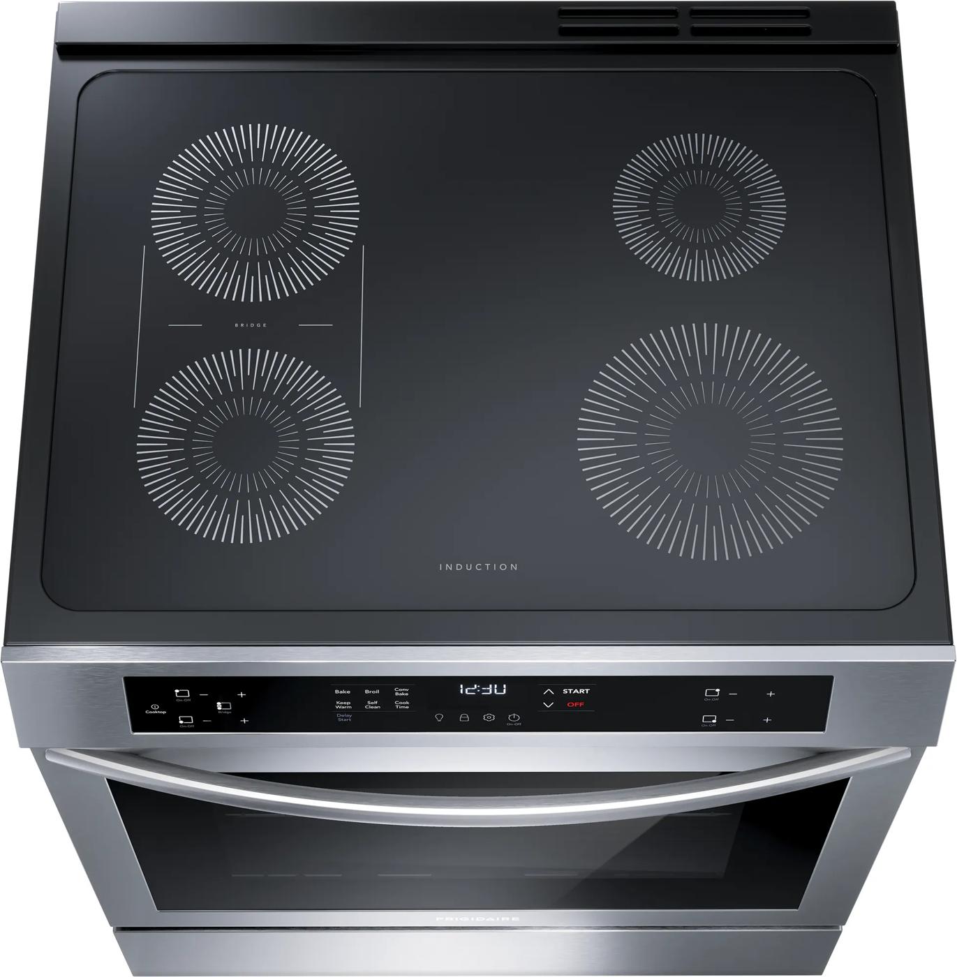 Cuisinière à induction de 30 po à commandes frontales Acier inoxydable-FCFI308CAS