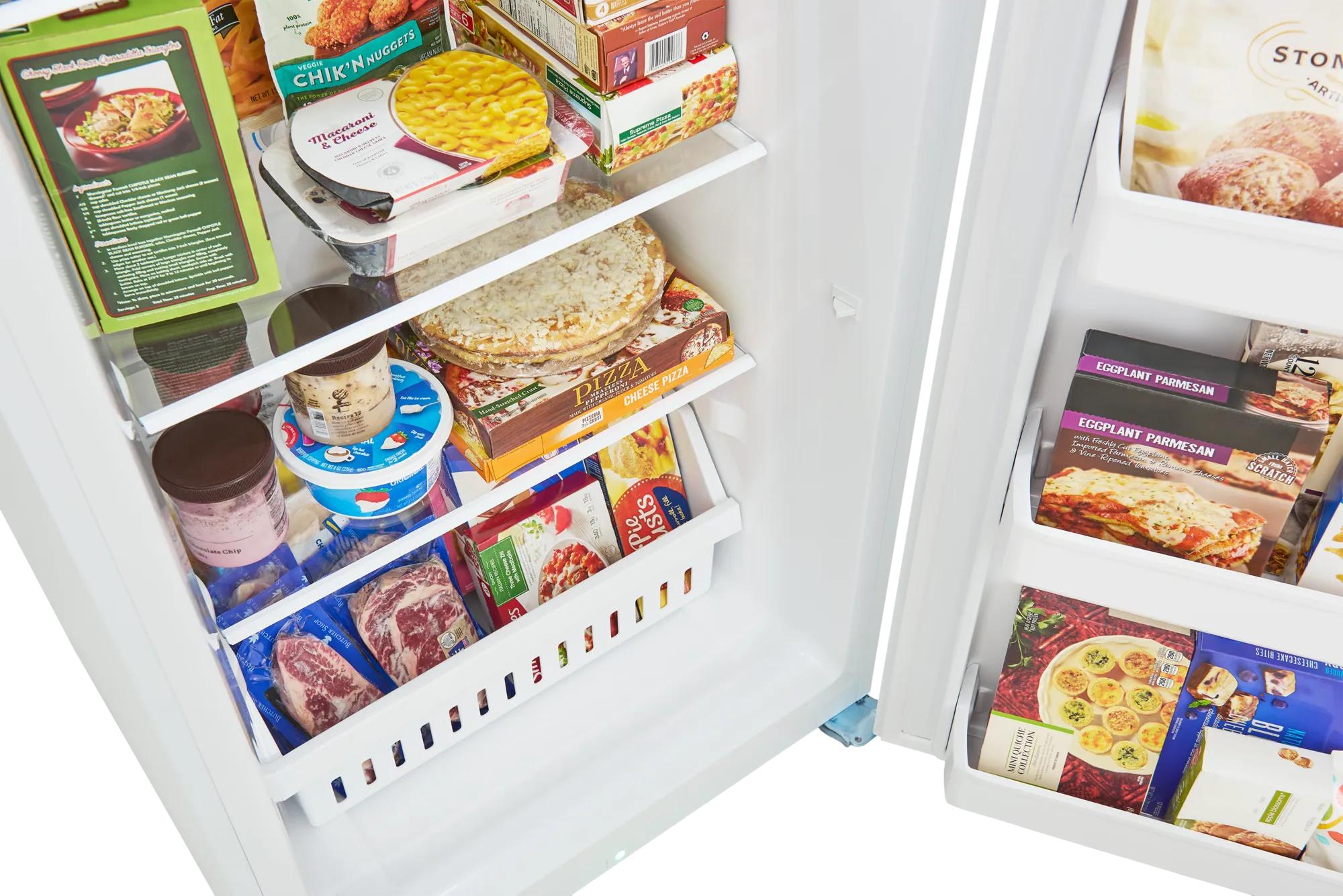 Congélateur droit convertible de 18 pi³ parfait pour le garage Blanc-FFUE1626AW