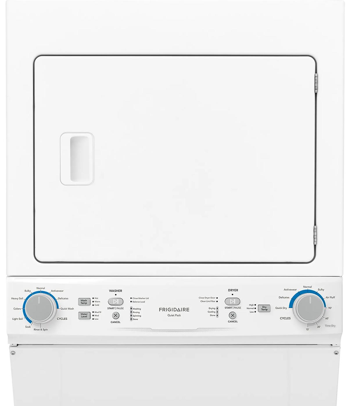 Electric Washer/Dryer Laundry Center - 4.5 Cu. Ft I.E.C. Washer and 5.5 Cu. Ft. Dryer White-FLCE752CAW