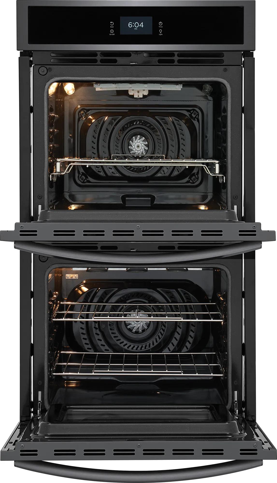 27" Double Electric Wall Oven with Total Convection Black Stainless Steel-GCWD2767AD