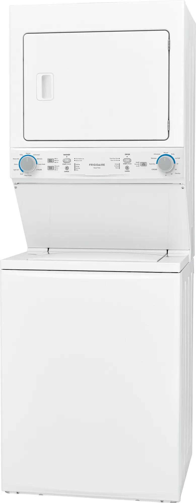 Electric Washer/Dryer Laundry Center - 4.5 Cu. Ft I.E.C. Washer and 5.5 Cu. Ft. Dryer White-FLCE752CAW