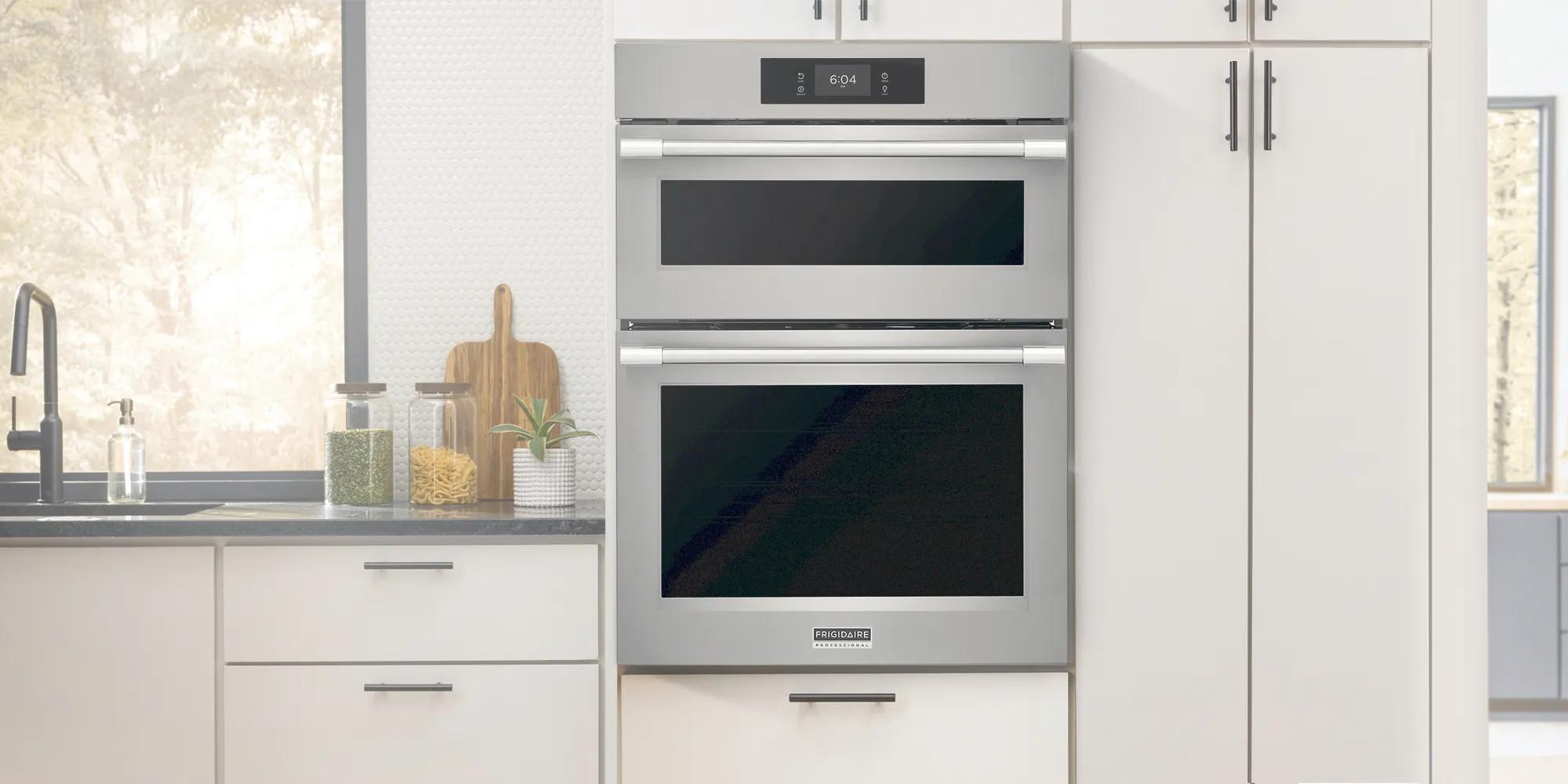 30" Electric Wall Oven and Microwave Combination with Total Convection Stainless Steel-PCWM3080AF